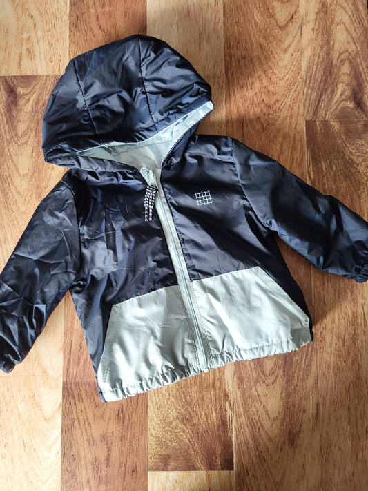 Manteau léger mi-saison reversible "carrément beau" (français) - 6 mois