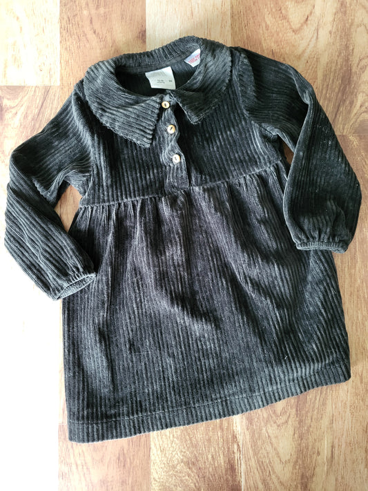 Robe zara velour - 12-18 mois