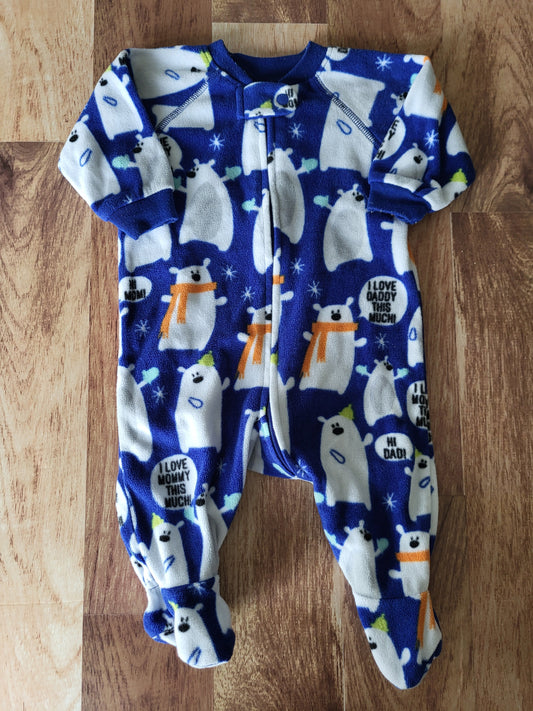 Pyjama children place polar - 0-3 mois