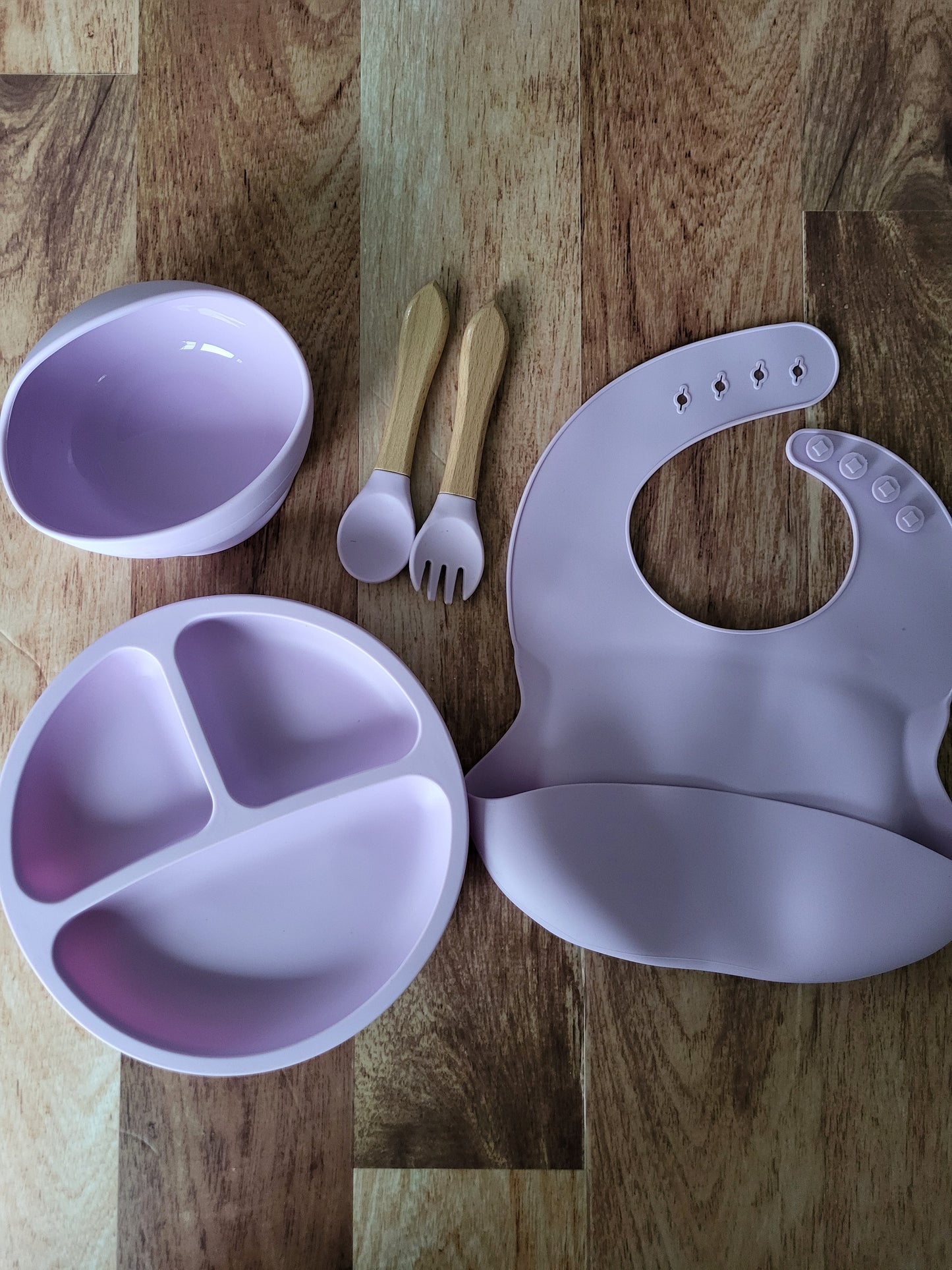 Ensemble d'accessoires repas en silicone pour enfant