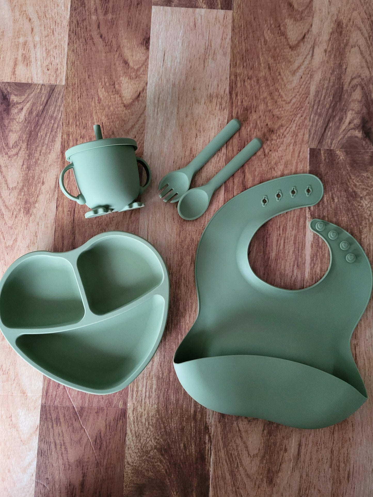 Ensemble d'accessoires repas en silicone pour enfant