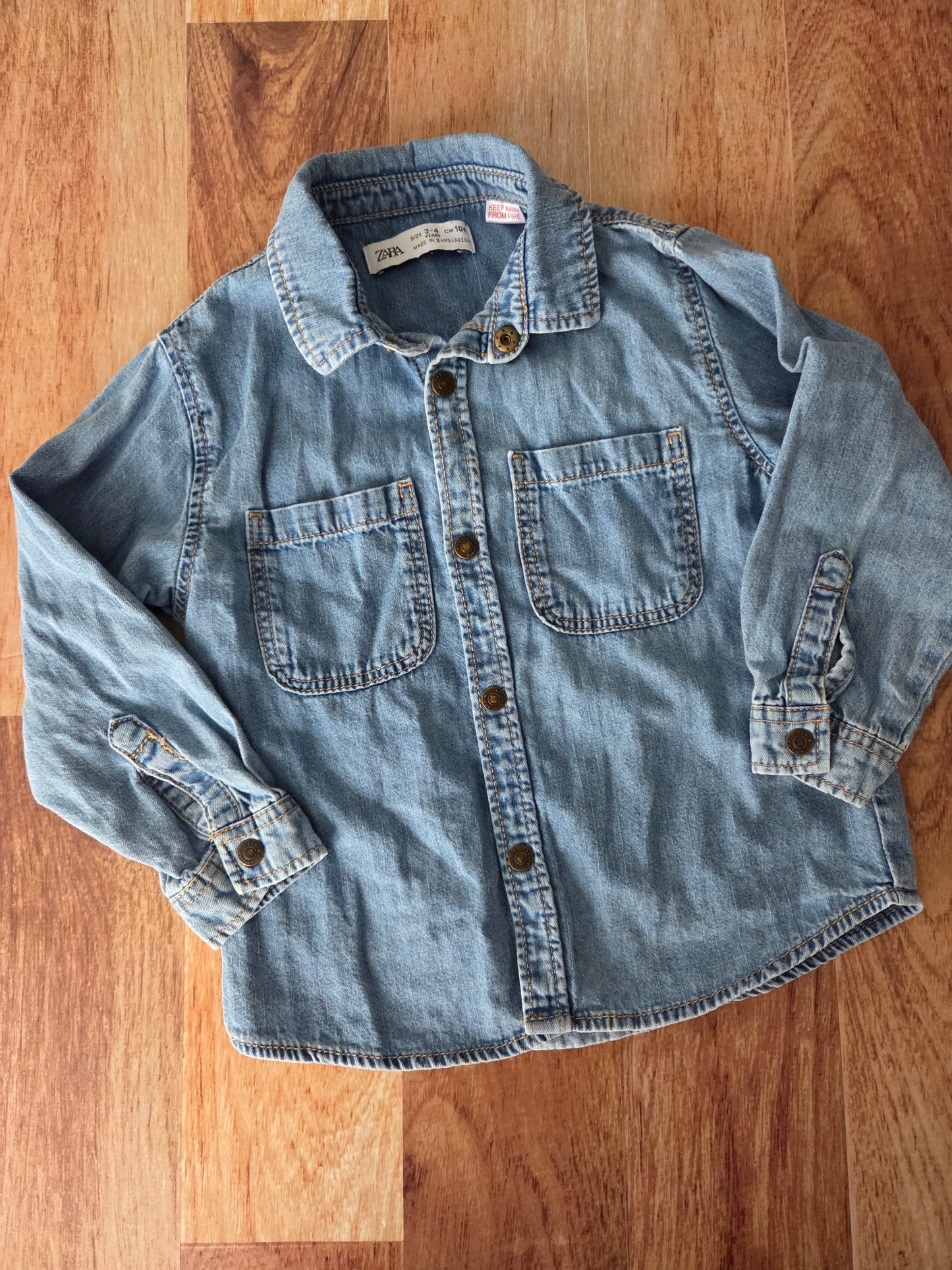 Chemise zara - 3-4 ans