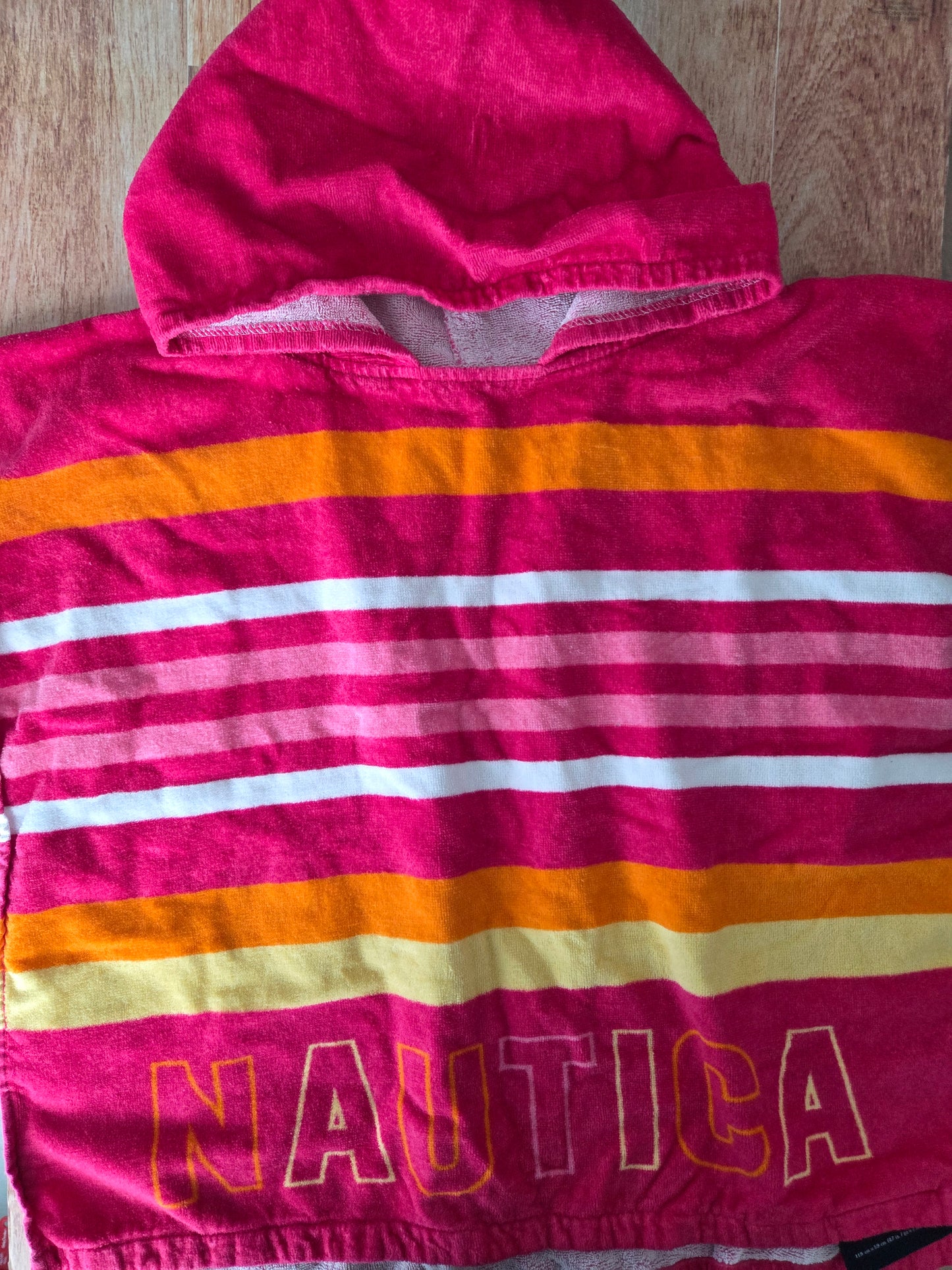 Serviette puncho nautica kids - 119cm x 59cm