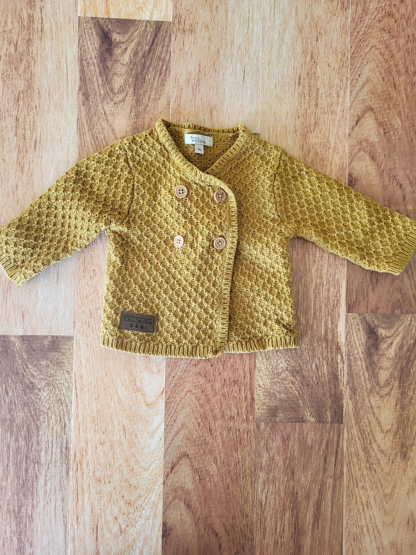 Veste de Laine trois moutons - 3 mois