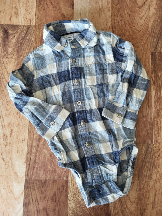 Cache-couche chemise carter's - 18 mois