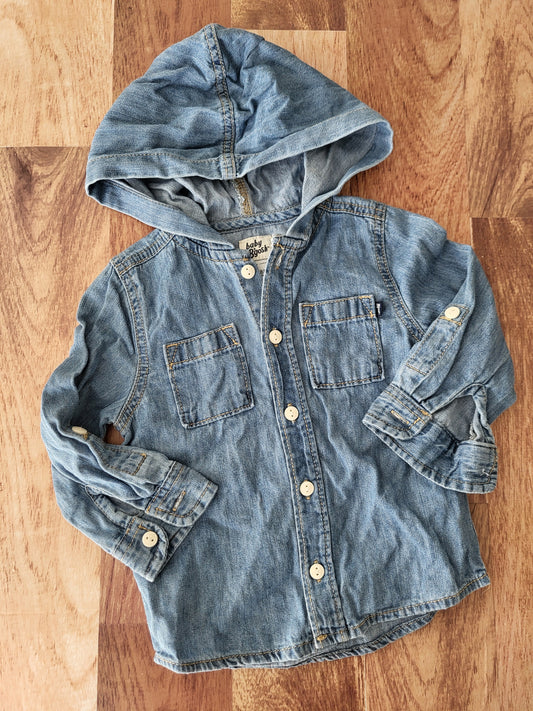 Chemise jeans oshkosh - 18 mois