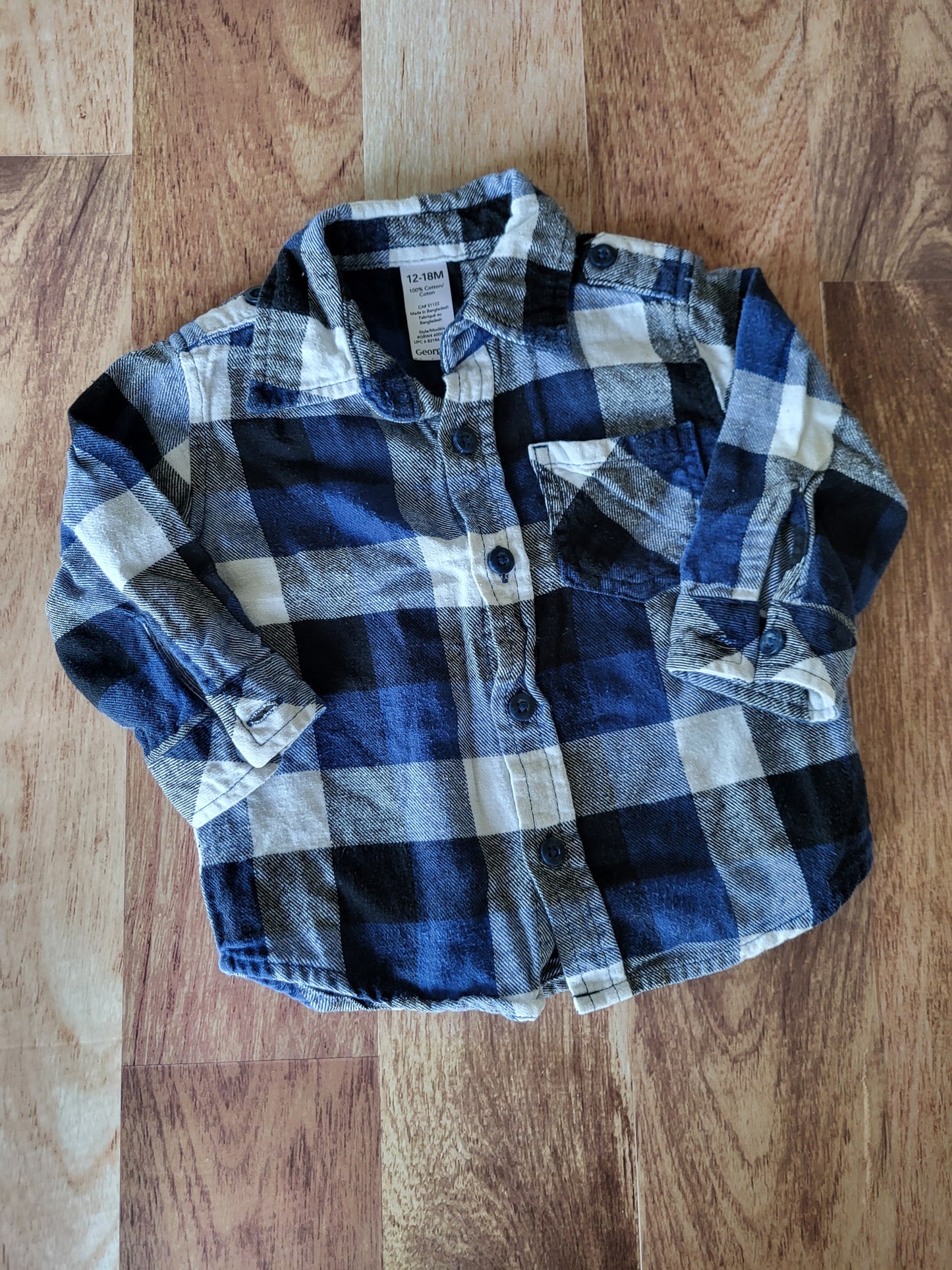 Chemise george - 12-18 mois