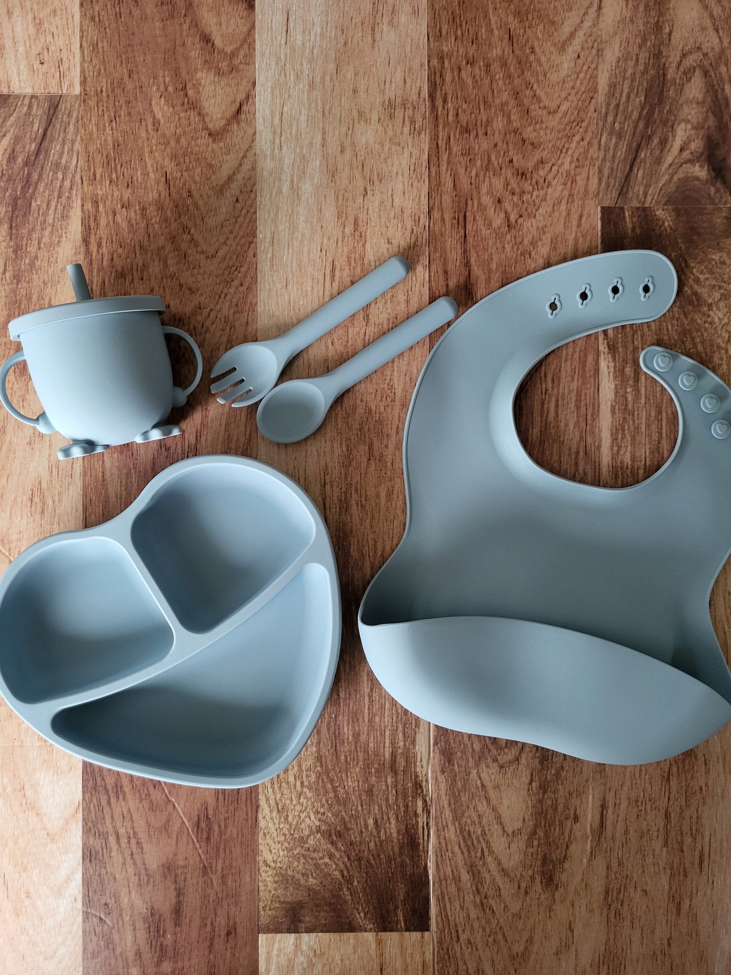 Ensemble d'accessoires repas en silicone pour enfant