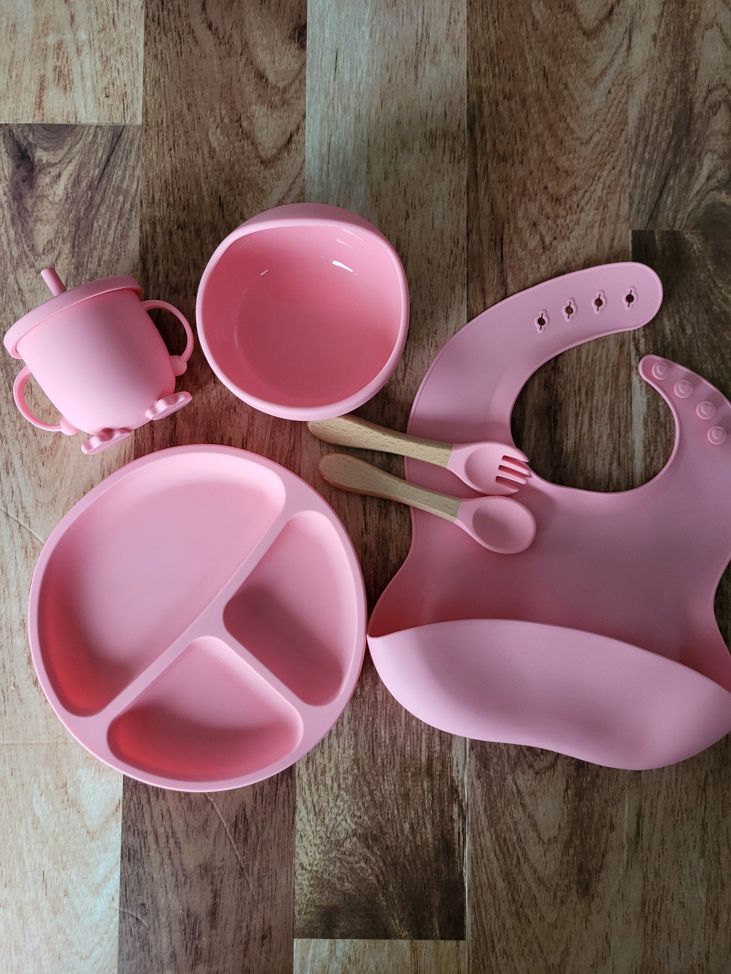 Ensemble d'accessoires repas en silicone pour enfant