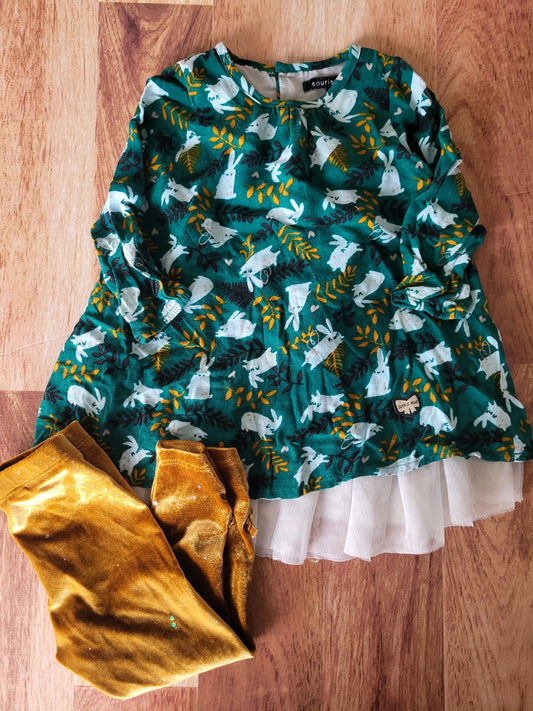 Ensemble robe souris mini - 12-18 mois