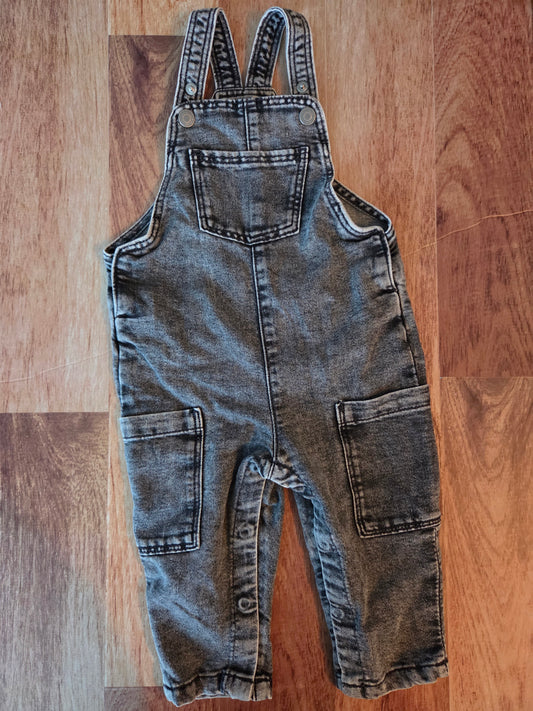 Salopette jeans h&m - 9-12 mois