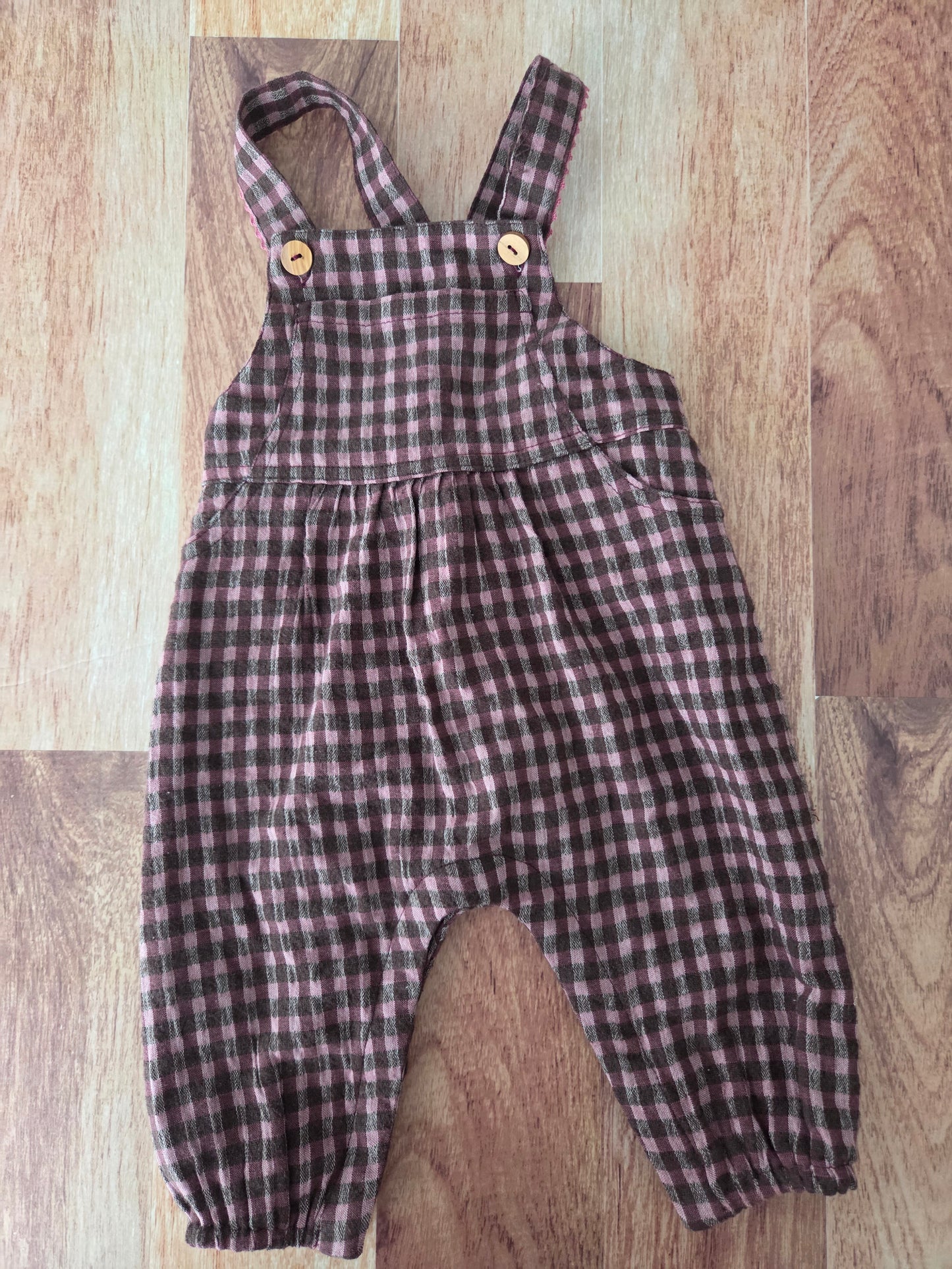 Salopette zara - 6-9 mois rose